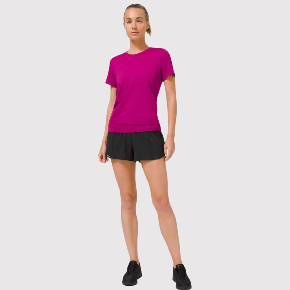 Lululemon Women Shorts Black Hotty Hot Athletic Lined High Rise Stretch Size 8